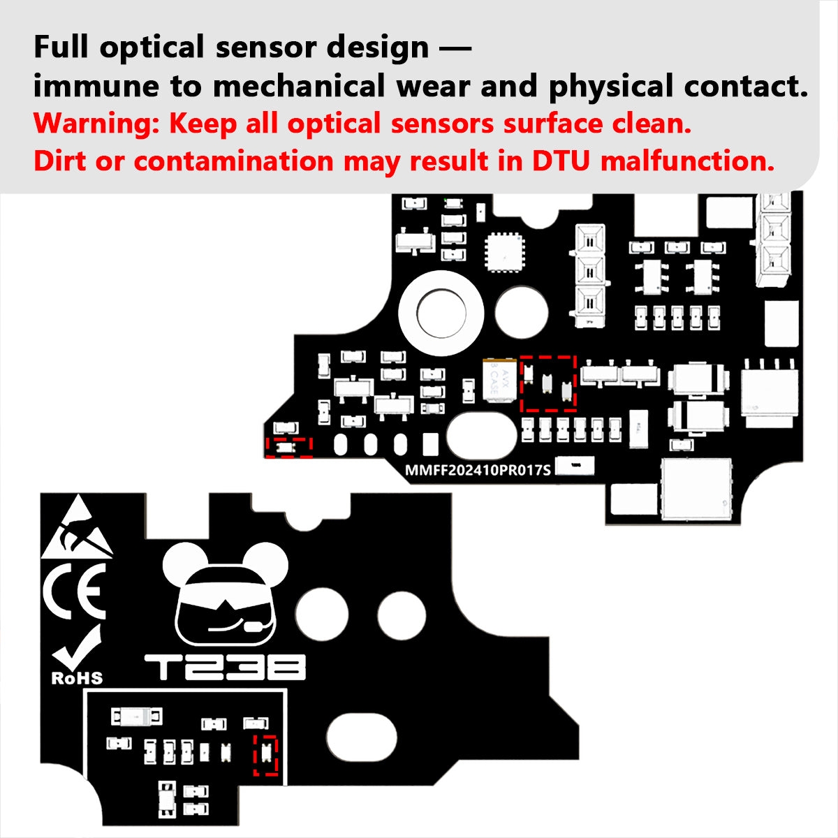 T238 DTU V2 PRO Optical Sensor Version For V2 Gearbox