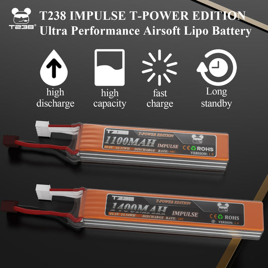 T238 Ultra Performance Airsoft lipo Battery