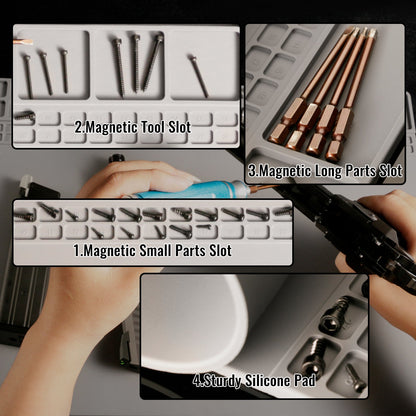 T238 Pistol Gun Cleaning Silicone Mat – Heavy - Duty Anti - Slip Rubber Tech Mat for Efficient Firearm MaintenanceT238