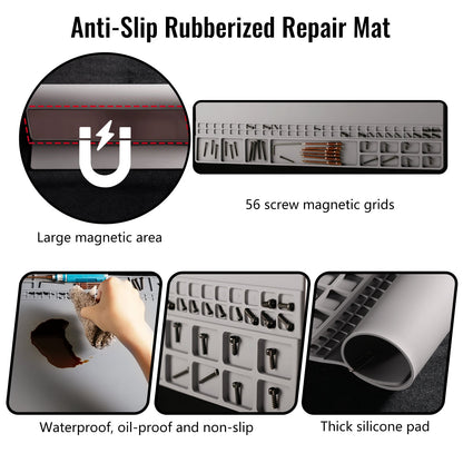 T238 Pistol Gun Cleaning Silicone Mat – Heavy - Duty Anti - Slip Rubber Tech Mat for Efficient Firearm MaintenanceT238