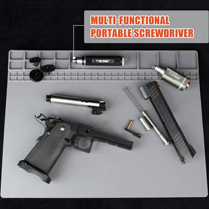 T238 6 - in - 1 Portable Screwdriver, Red SteelT238