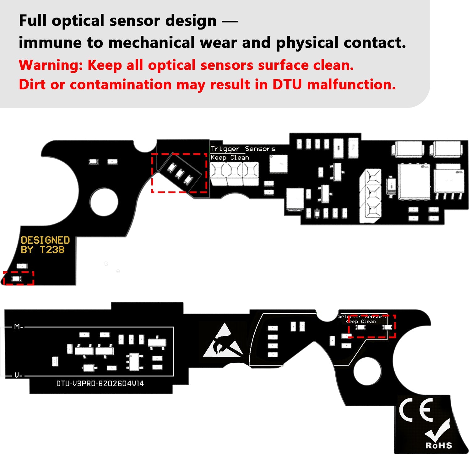 T238 DTU V3 PRO Light Sensor Version For V3 GearboxT238