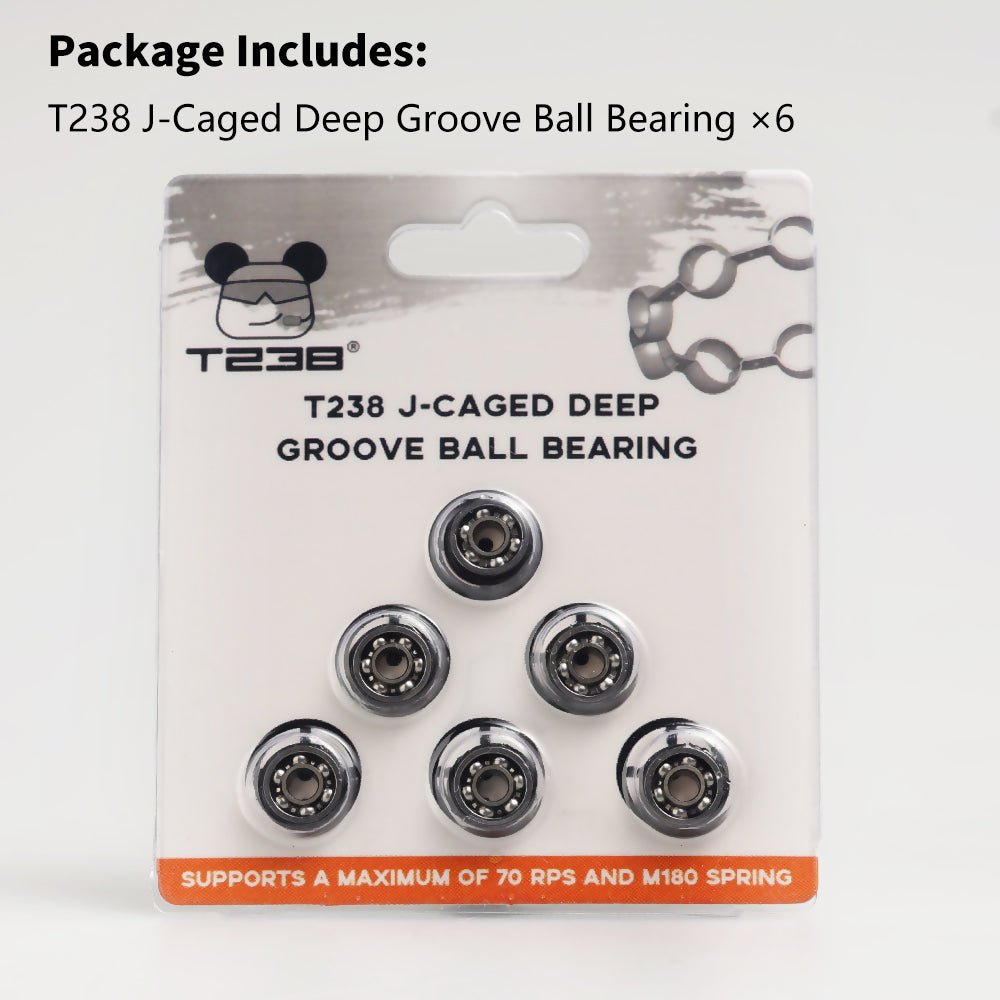 T238 J - Caged Deep Groove Ball BearingT238