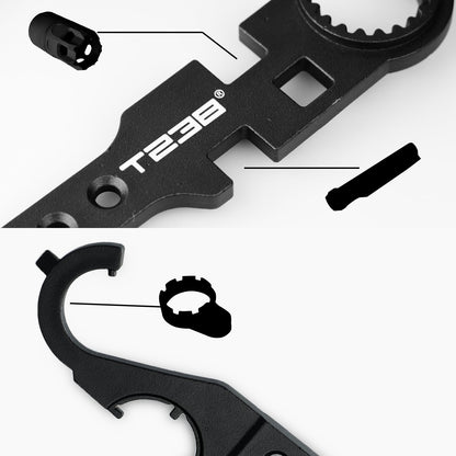 T238 Outdoor Field Multi - Functional Tactical WrenchT238