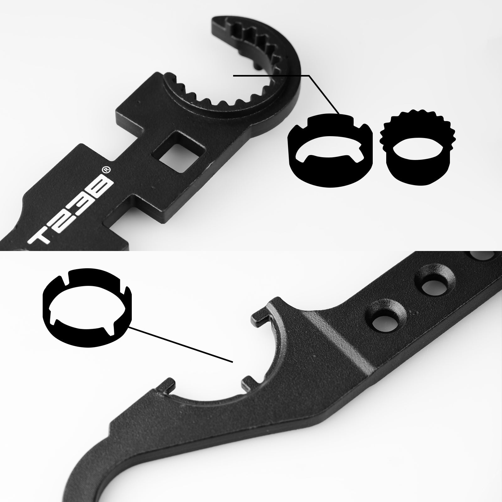 T238 Outdoor Field Multi - Functional Tactical WrenchT238