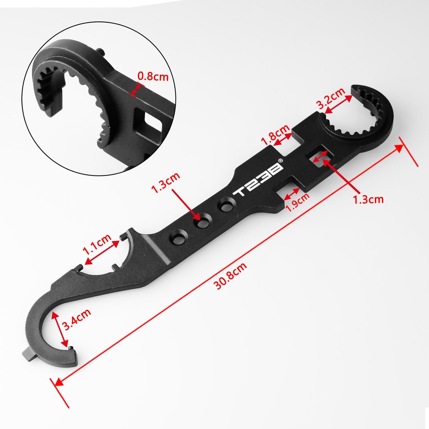 T238 Outdoor Field Multi - Functional Tactical WrenchT238