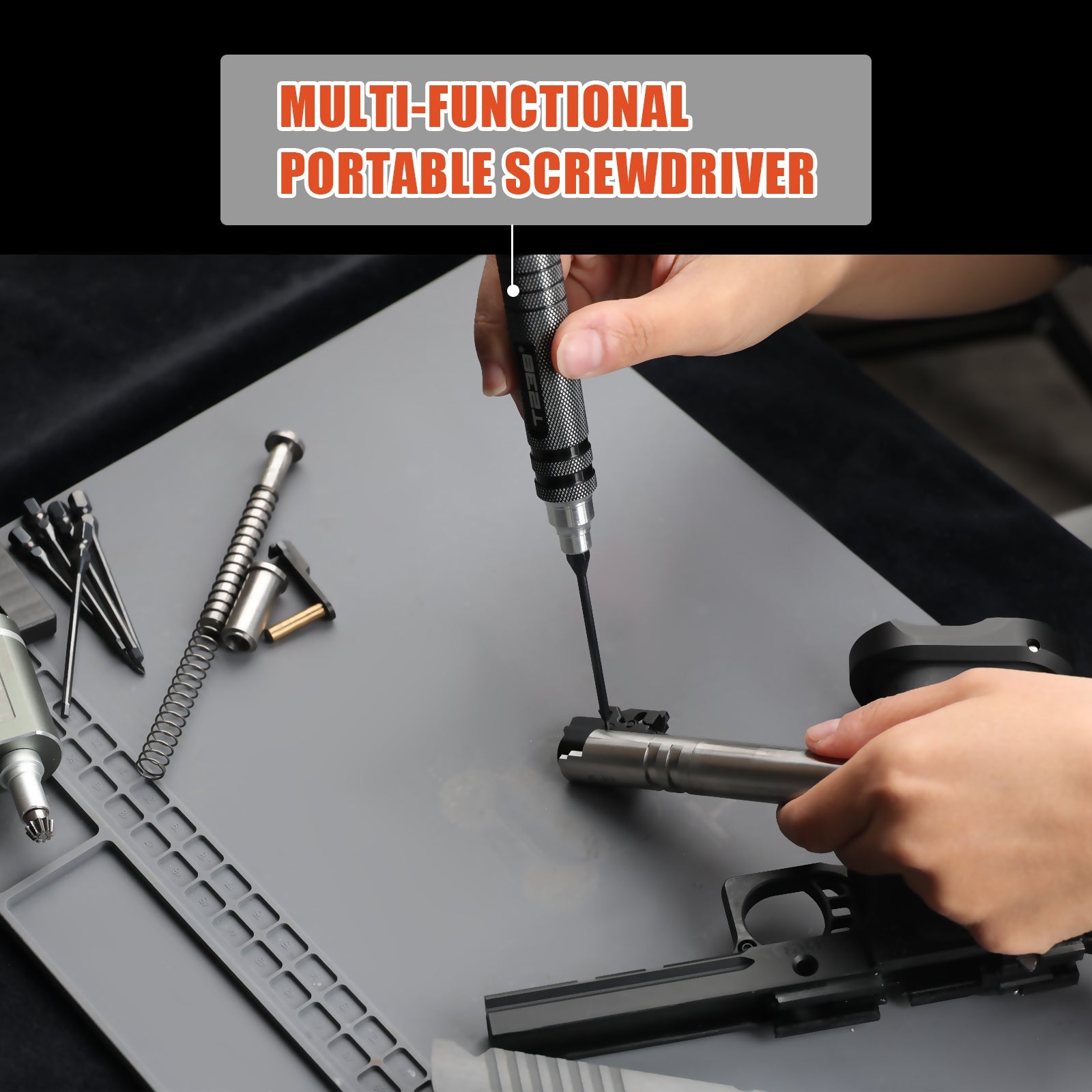 T238 Professional Black Titanium Screwdriver Set - 6 - Piece - Professional GradeT238