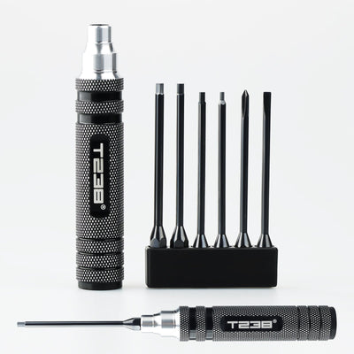 T238 Professional Black Titanium Screwdriver Set - 6 - Piece - Professional GradeT238