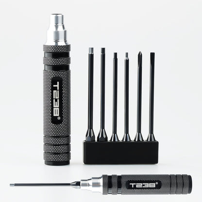 T238 Professional Black Titanium Screwdriver Set - 6 - Piece - Professional GradeT238