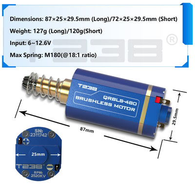 T238 QRBLS - 480 Brushless Motor Basic EditionT238