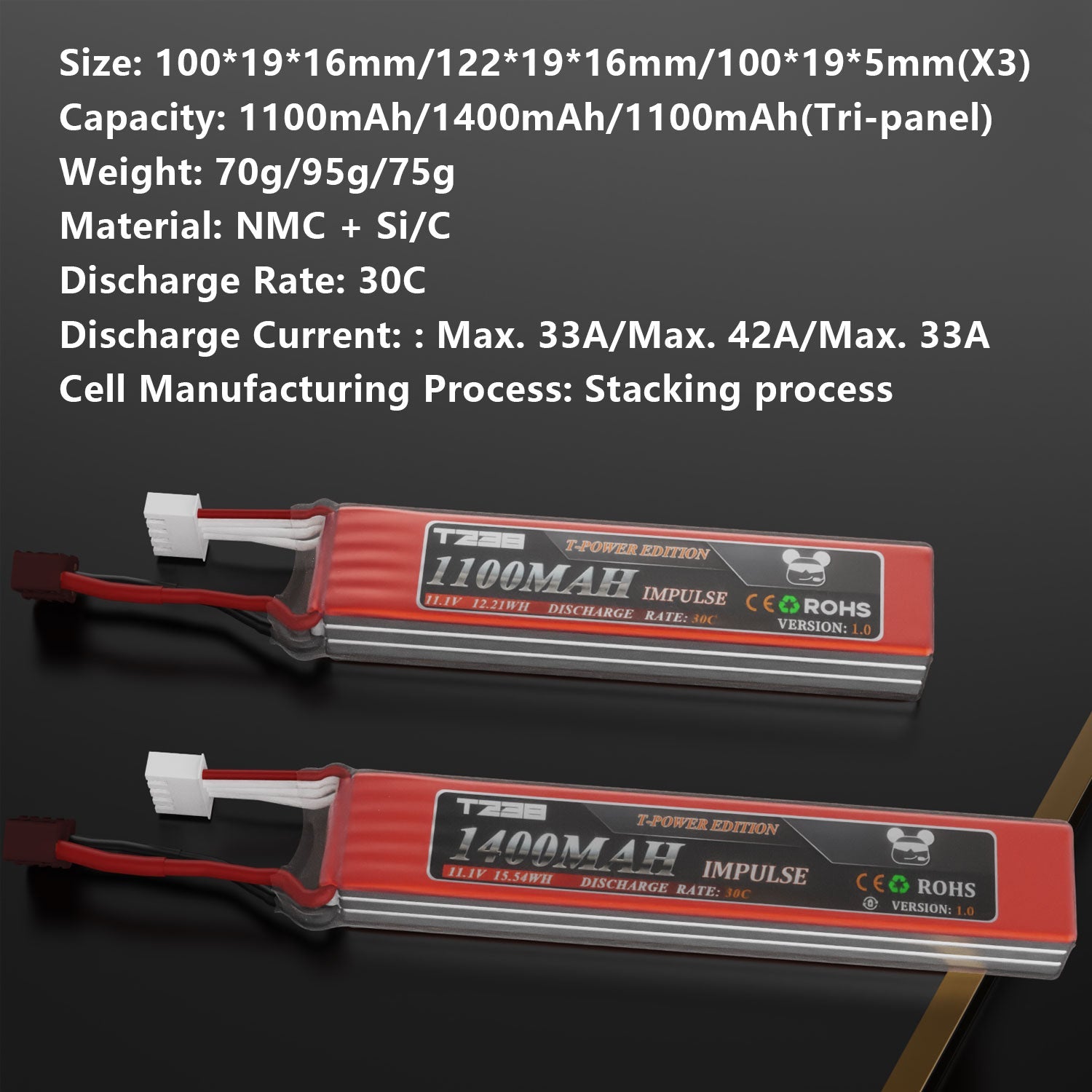 T238 Ultra Performance Airsoft lipo BatteryT238
