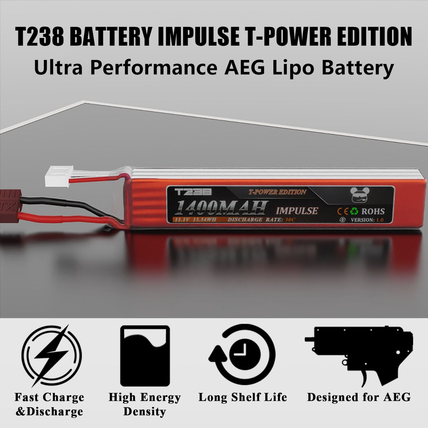T238 Ultra Performance Airsoft lipo BatteryT238