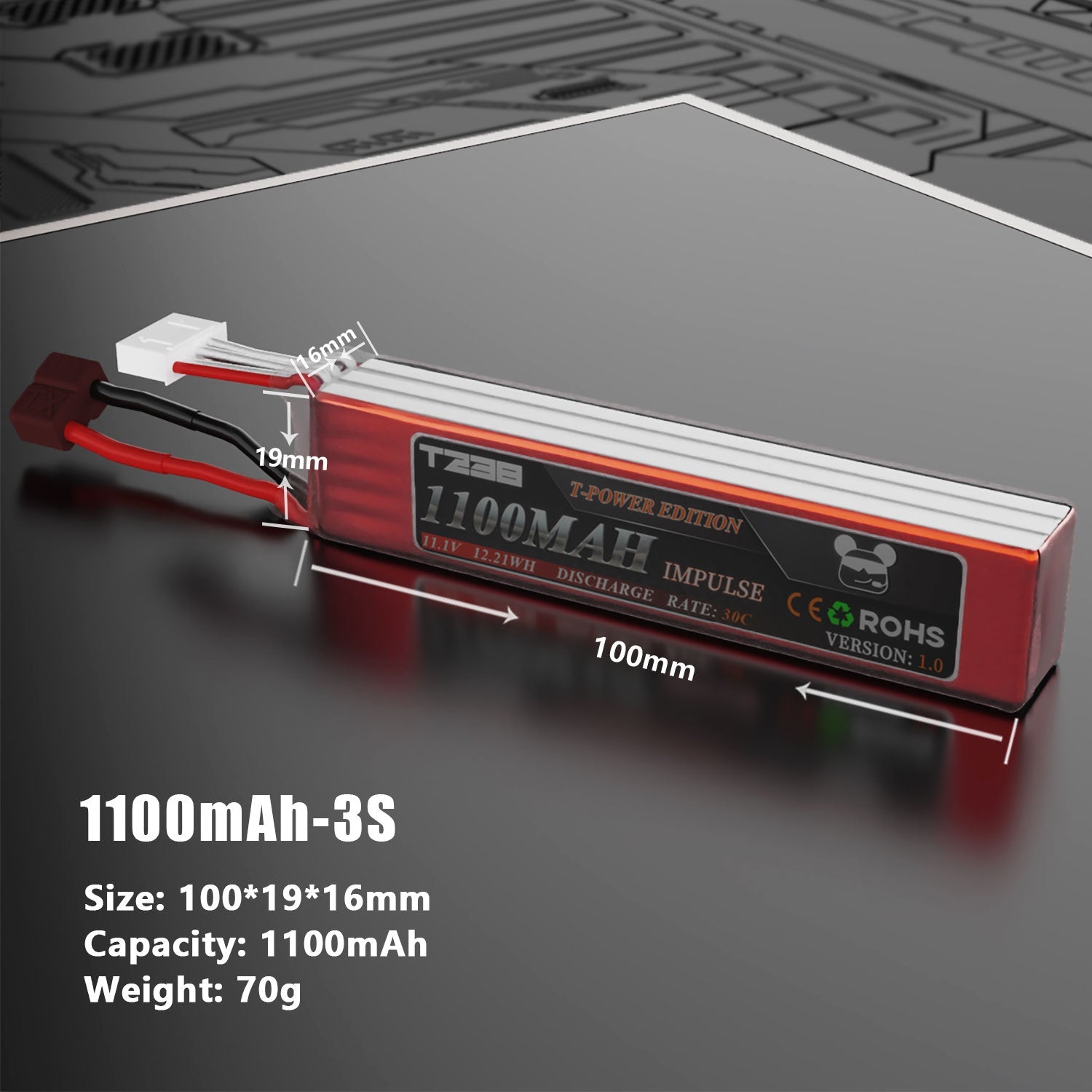 T238 Ultra Performance Airsoft lipo BatteryT238